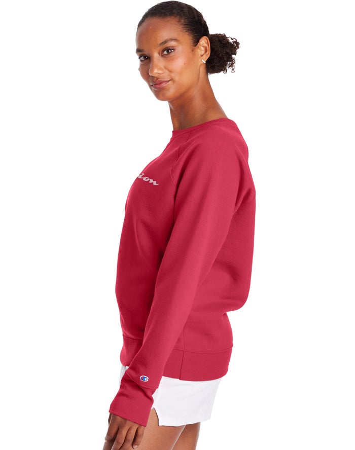 Sudadera champion roja online mujer